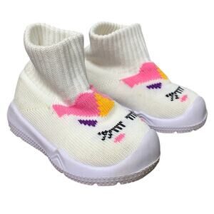Morendl Infant Size 9-12 Months Unicorn Memory Foam Insole Non Slip Sock Shoes